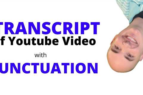 transcript of youtube video with punctuation