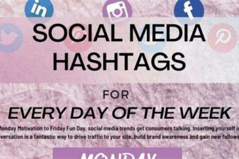 Social Media Hashtags for Every Day of the Week [Infographic]