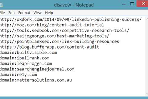 How to Disavow Backlinks For Your Website