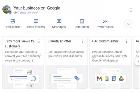 Google Business Profile Tests Expandable Menu In Web Search