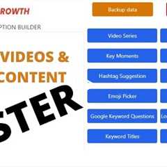 How to get better Video Rankings & Content Ideas Faster - PCS TUBEGROWTH 15 apps in 1 Video..