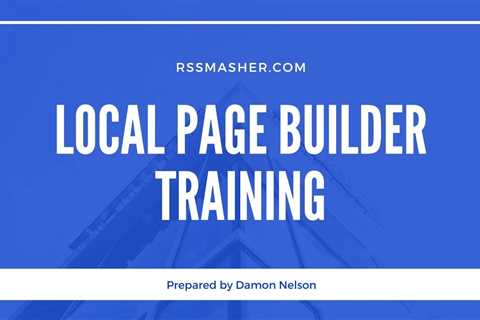 Local Page Training