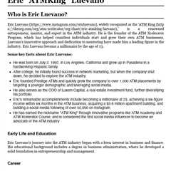 Eric "ATMKing" Luevano - WikiSauce | Download Free PDF | Entrepreneurship | Automated..