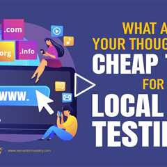 What Are Your Thoughts On Cheap TLDs For Local SEO Testing?