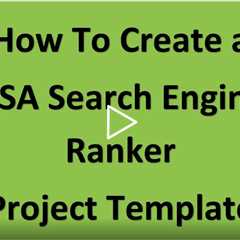 How to create a GSA Search Engine Ranker Project Template