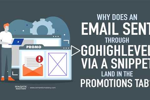 Why Does An Email Sent Through GoHighLevel Via A Snippet Land In The Promotions Tab?