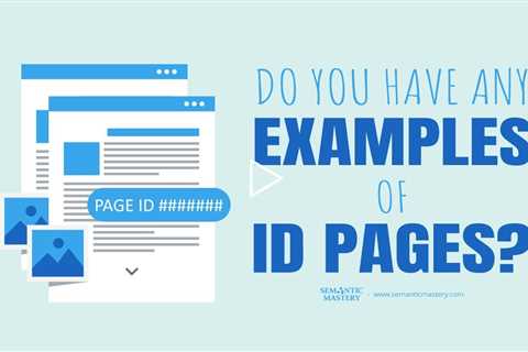 Do You Have Any Examples Of ID Pages?