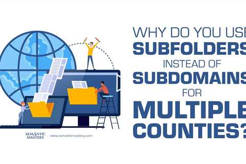 Why Do You Use Subfolders Instead Of Subdomains For Multiple Counties?