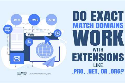 Do Exact Match Domains Work with Extensions Like .pro, .net, or .org?