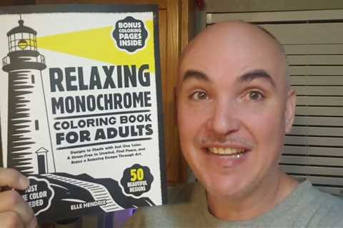 BEST ONE-COLOR-BOOK? Relaxing Monochrome Coloring Book Review Unboxing by Elle Hendrix